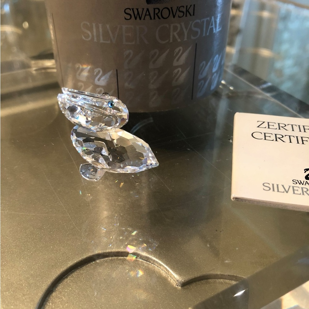 SWAROVSKI RETIRED SILVER CRYSTAL 1993 PELICAN